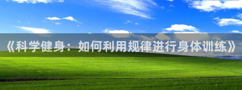 乐球体育nba赛事直播在哪看：《科学健身：如何利用规律进行身体训练》